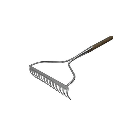Faithfull Prestige Stainless Steel Garden Rake Ash Handle