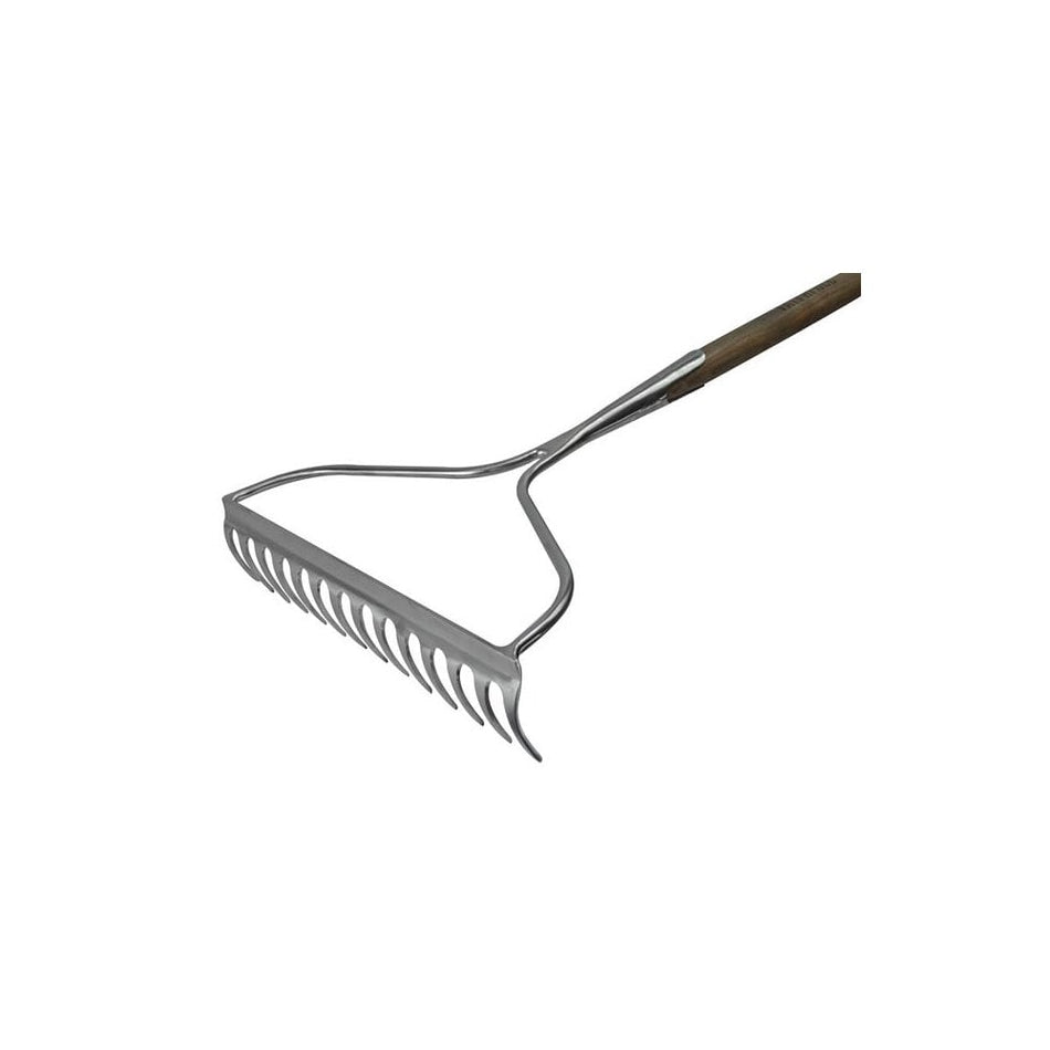 Faithfull Prestige Stainless Steel Garden Rake Ash Handle