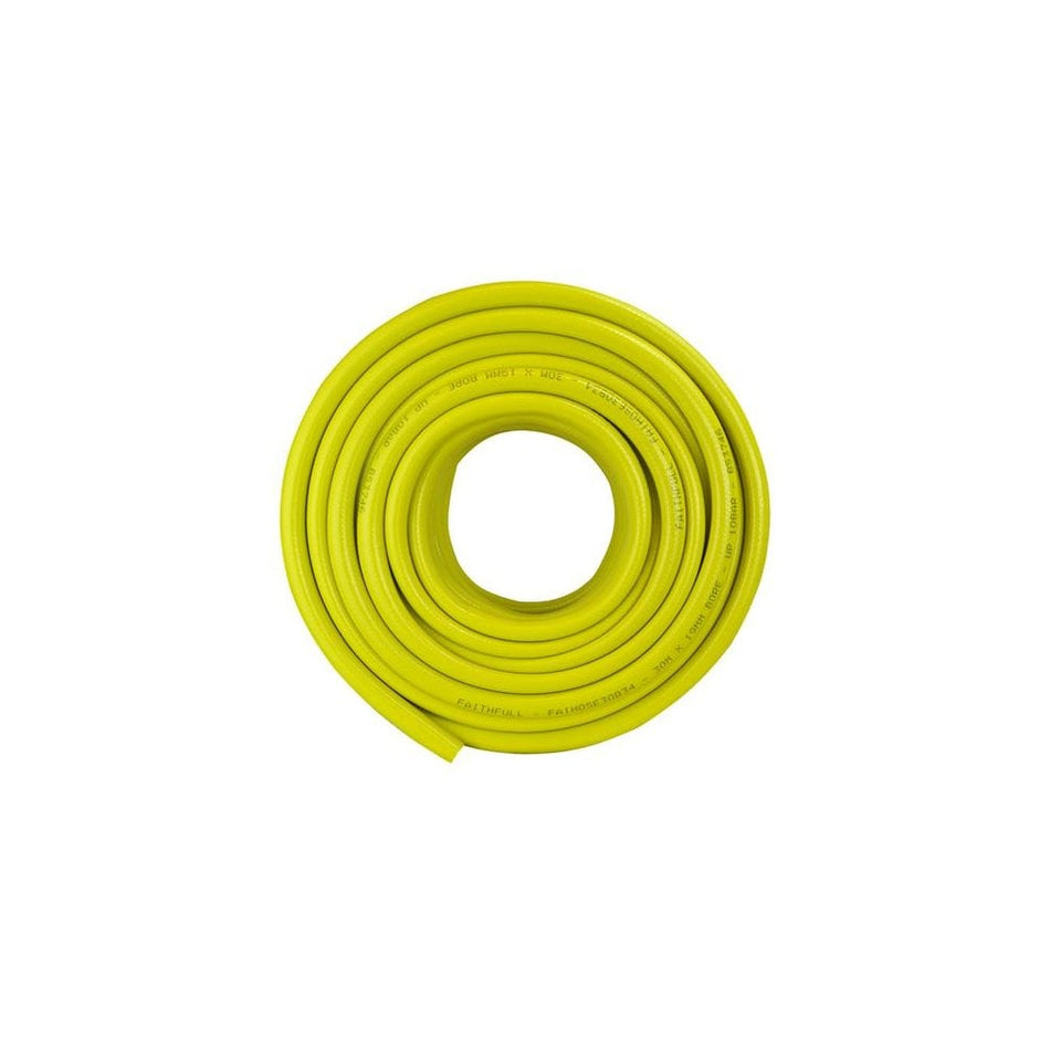 Faithfull Heavy-Duty Reinforced Builder's Hose 30m 19mm (3/4in) Diameter