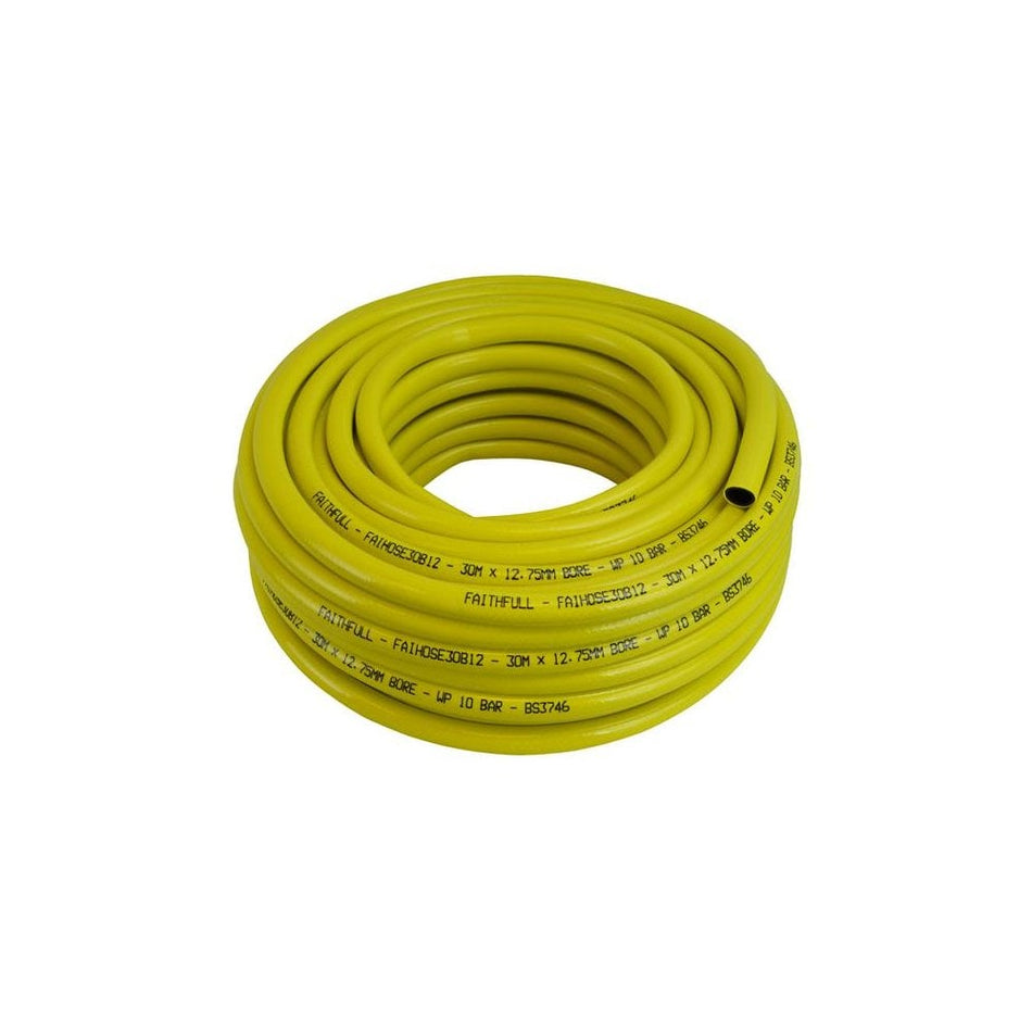 Faithfull Heavy-Duty Reinforced Builder's Hose 30m 12.7mm (1/2in) Diameter