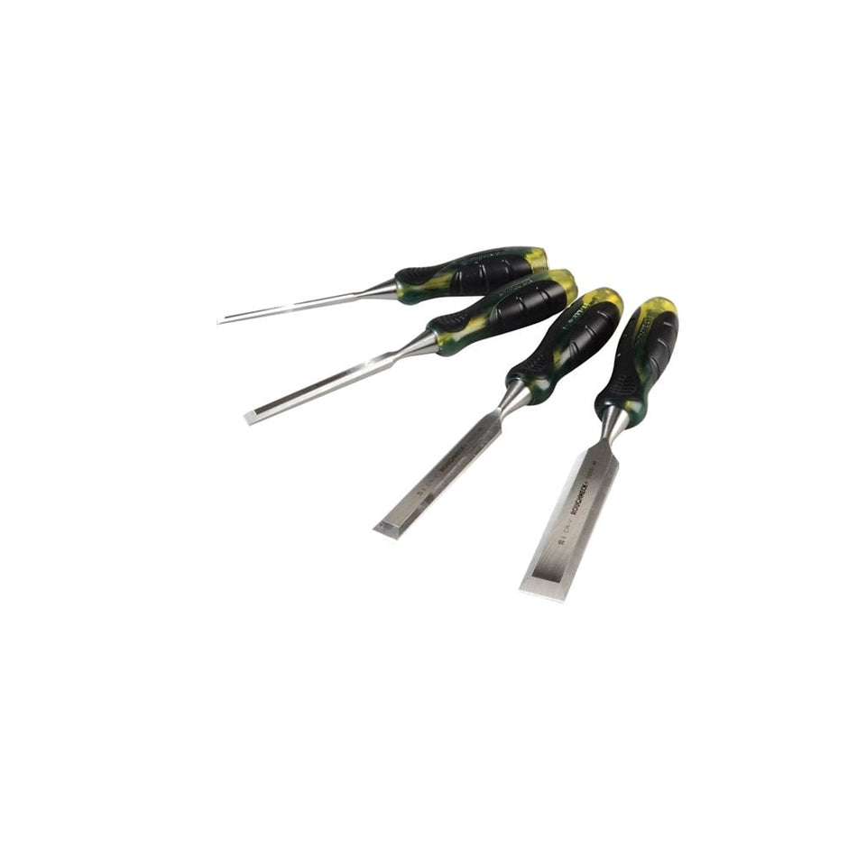 Roughneck Professional Bevel Edge Chisel Set of 4