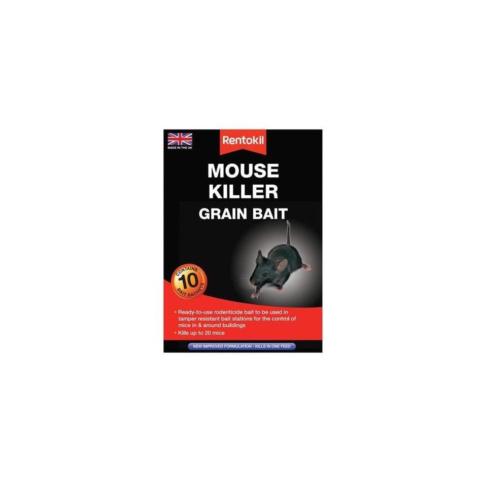 Rentokil Mouse Killer Grain Bait 10 Sachets