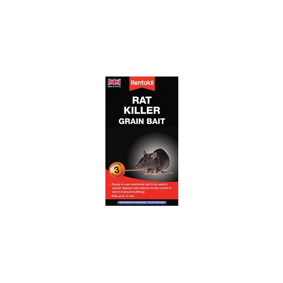 Rentokil Rat Killer Grain Bait 3 Sachets