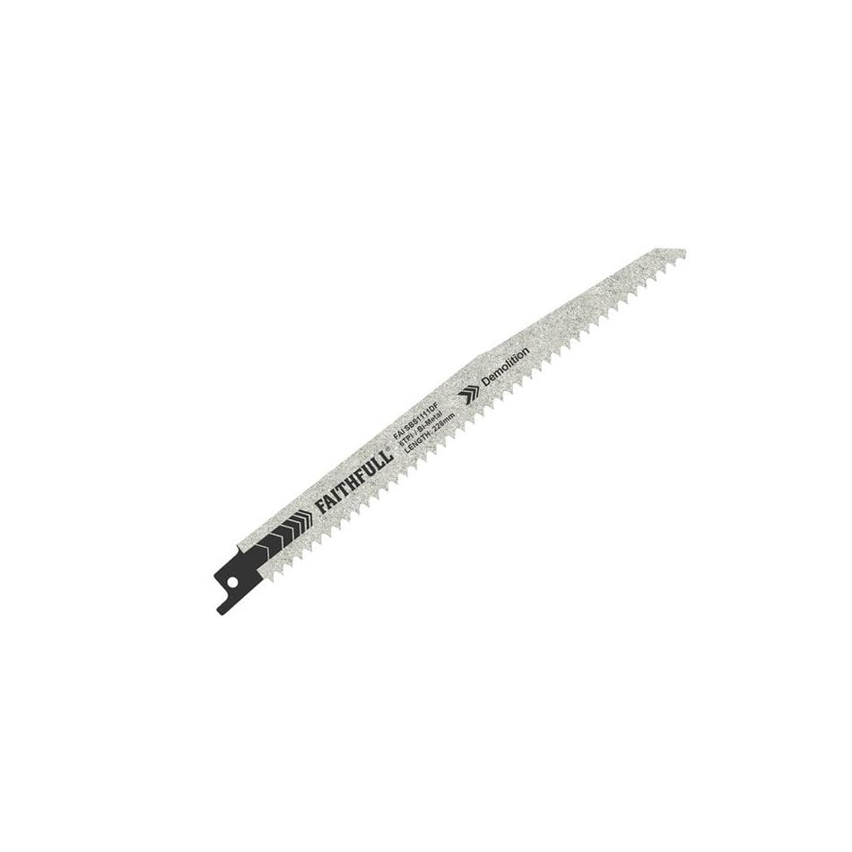 Faithfull Sabre Saw Blades BIM Demolition S1111DF (Pack of 5)