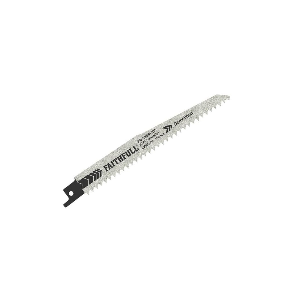 Faithfull Sabre Saw Blades BIM Demolition S611DF (Pack of 5)