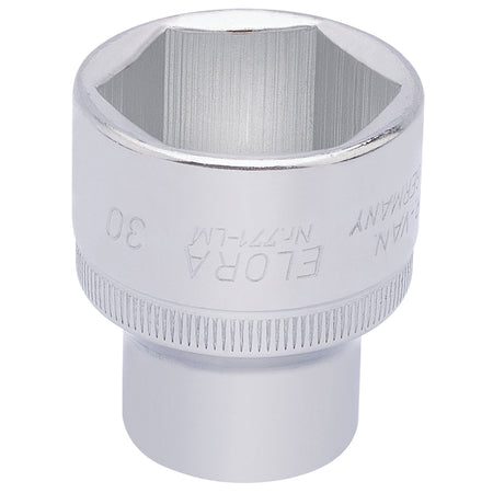 30mm 1/2in. Square Drive Hexagon Socket: Model No.771-LM