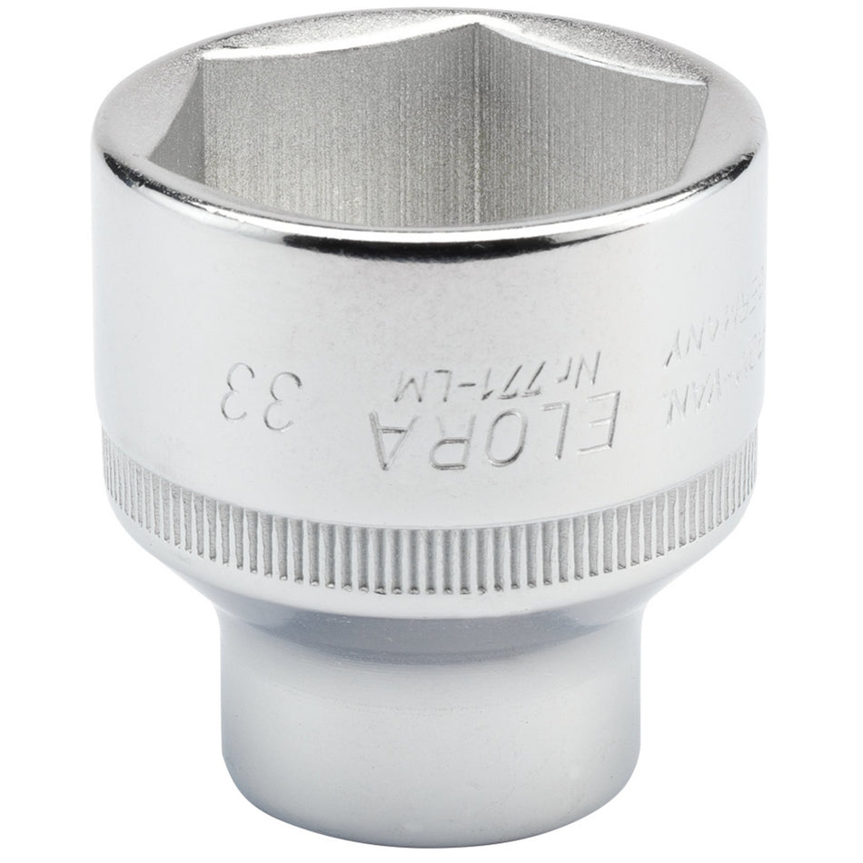 Expert 33mm 1/2in. Square Drive Hexagon Socket (Sold Loose): Model No.771-LM