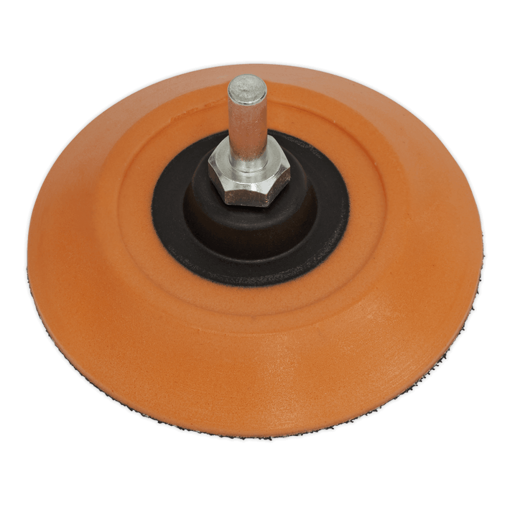 Sealey 75mm Hook-and-Loop Backing Pad on 6mm Shaft Model No-PTC75HLM