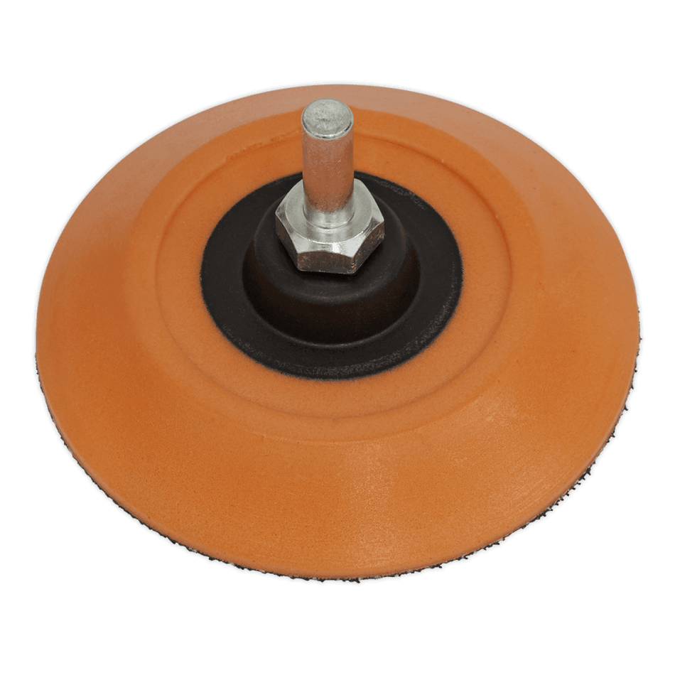 Sealey Hook & Loop Backing Pad Ã‡?75mm 6mm Shaft Model No-PTC75HLM