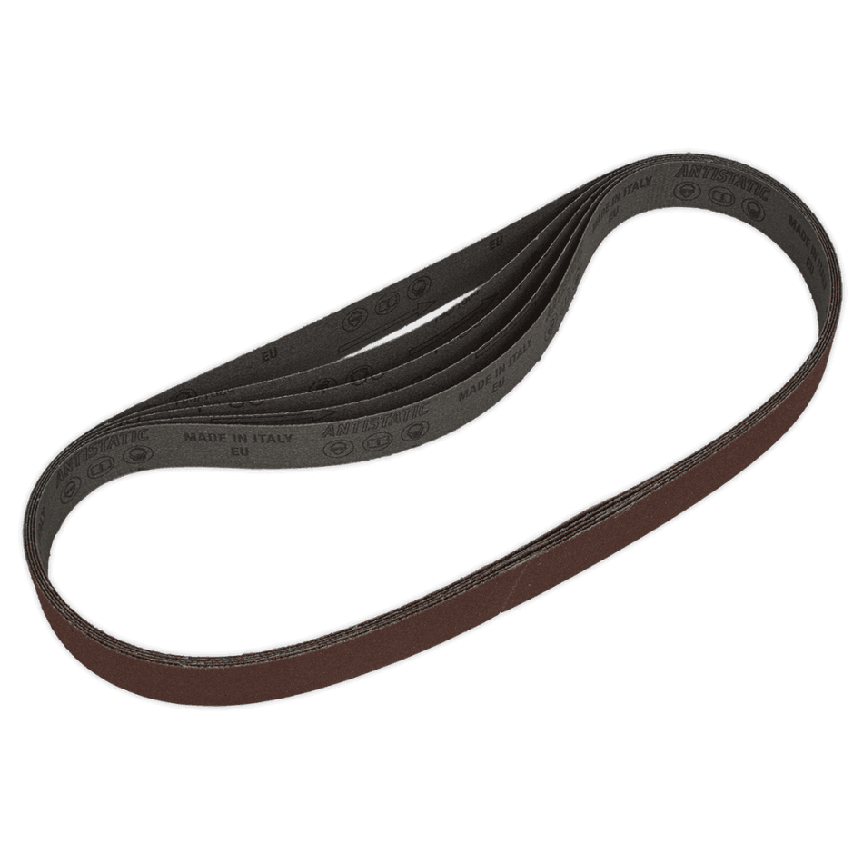 Sealey Sanding Belt 25 x 762mm 80Grit Pack of 5 Model No-SB0021