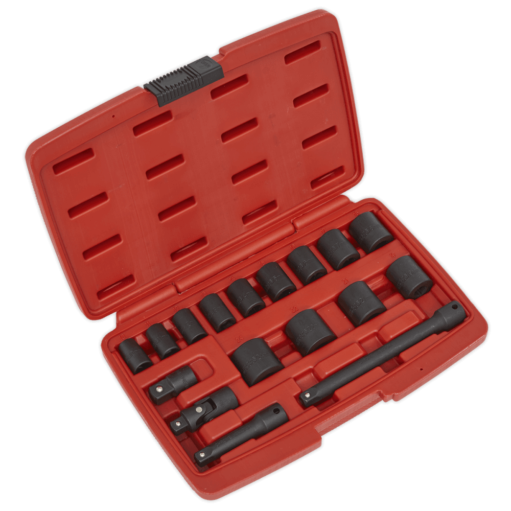 Sealey Impact Socket Set 17pc 3/8"Sq Drive Metric Model No-AK68217
