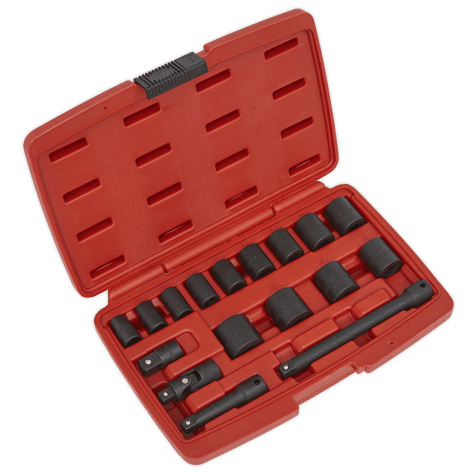 Sealey Impact Socket Set 17pc 3/8"Sq Drive Metric Model No-AK68217