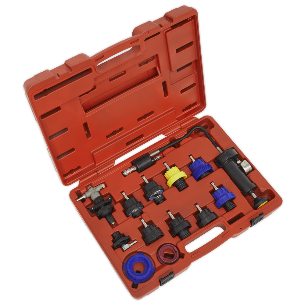Sealey Cooling System Pressure Test Kit 13pc Model No-VS0014