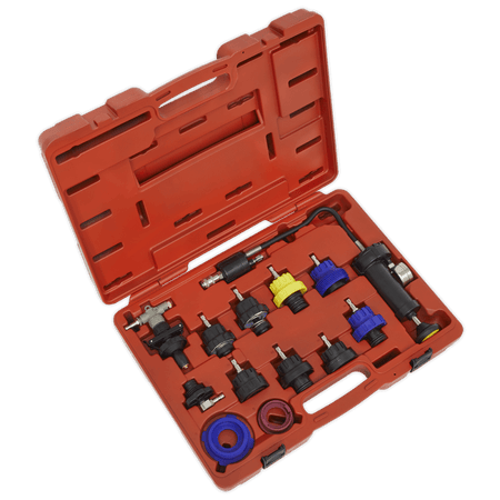Sealey Cooling System Pressure Test Kit 13pc Model No-VS0014