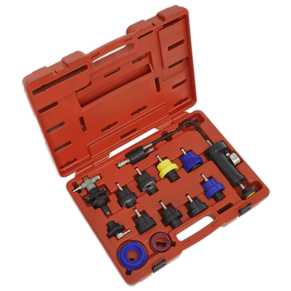 Sealey Cooling System Pressure Test Kit 13pc Model No-VS0014