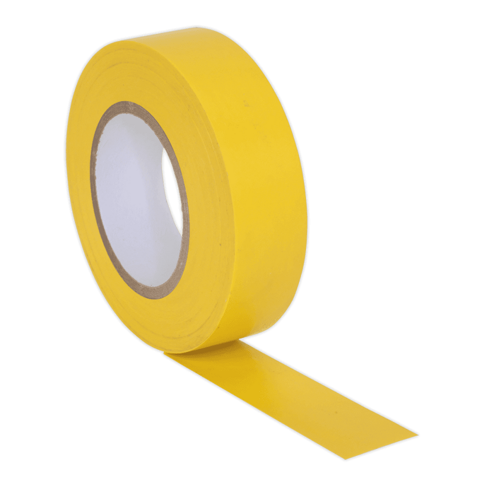 PVC Insulating Tape 19mm x 20mtr Yellow Pack of 10 : Model No.ITYEL10