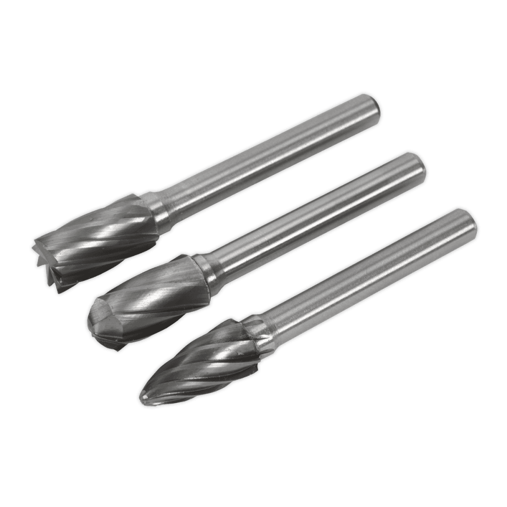 Tungsten Carbide Rotary Burr Set 3pc - Ripper/Coarse : Model No.SDBCK3
