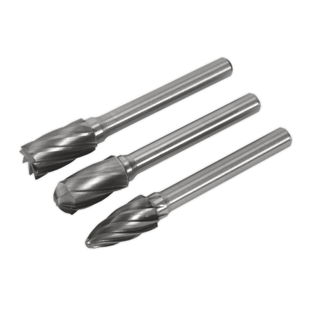 Tungsten Carbide Rotary Burr Set 3pc - Ripper/Coarse : Model No.SDBCK3
