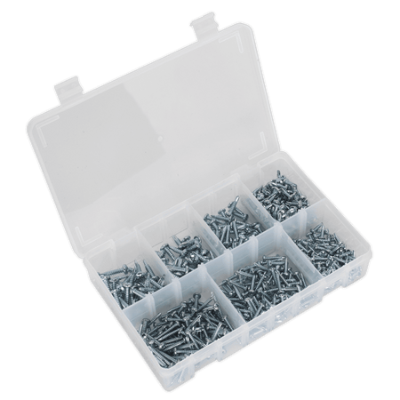 Self Drilling Screw Assortment 500pc Pan Head Phillips Zinc D7504N : Model No.AB060SDS