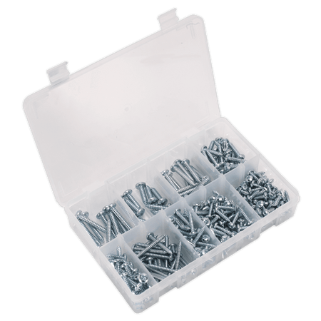 Self Tapping Screw Assortment 305pc Pan Head Pozi Zinc DIN 7981CZ : Model No.AB064STPP