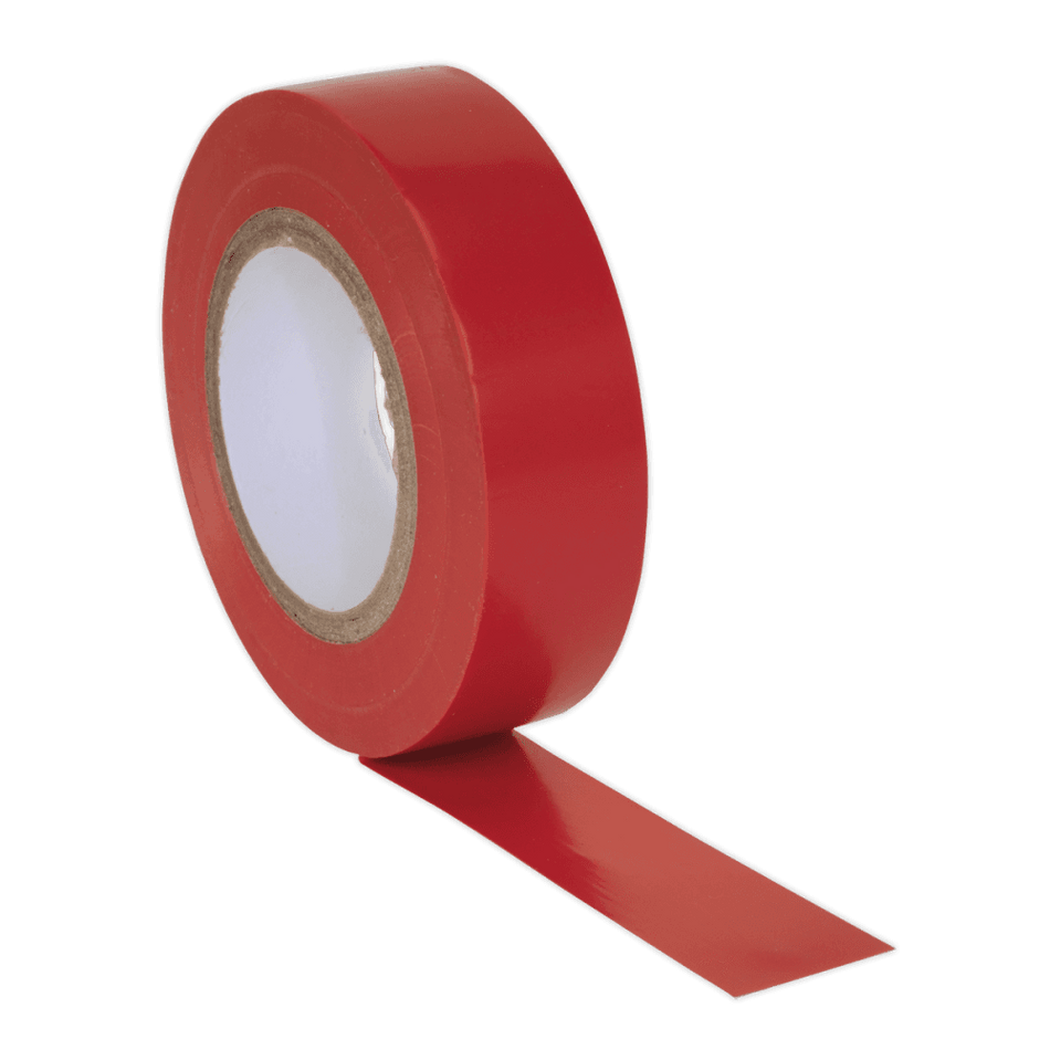 PVC Insulating Tape 19mm x 20mtr Red Pack of 10 : Model No.ITRED10