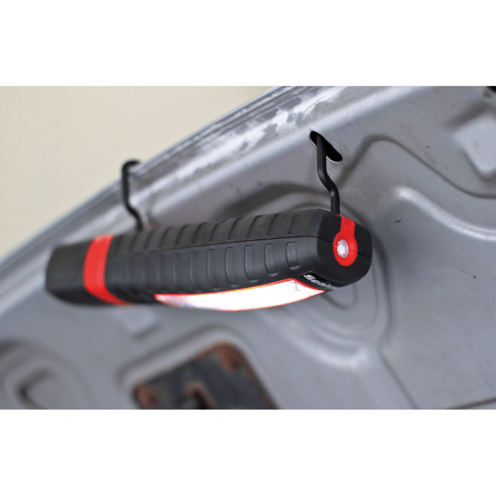 Sealey Cordless 360Â¶Ãº 10 SMD + 3W LED Rechargeable Inspection Lamp Red Lithium-ion Model No-LED360R