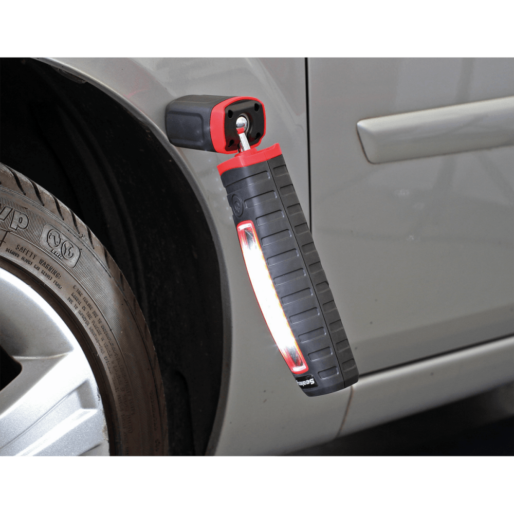 Sealey Cordless 360Â¶Ãº 10 SMD + 3W LED Rechargeable Inspection Lamp Red Lithium-ion Model No-LED360R