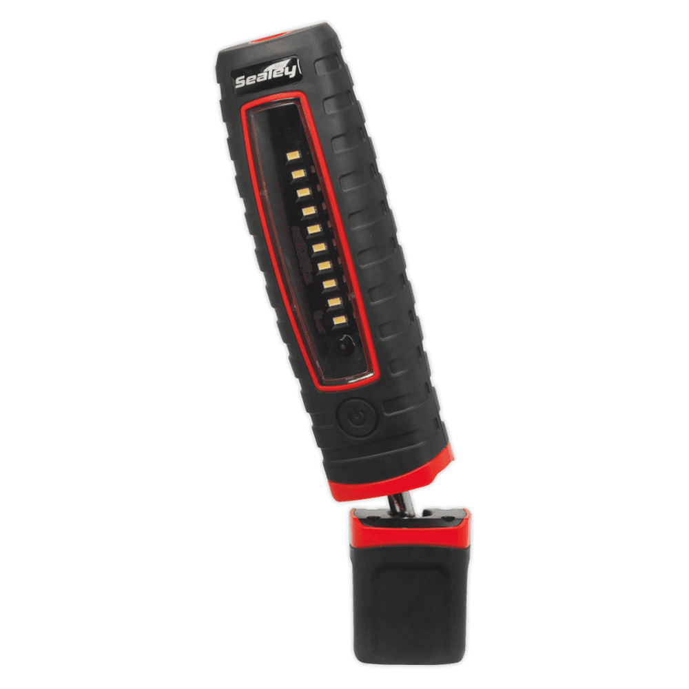 Sealey Cordless 360Â¶Ãº 10 SMD + 3W LED Rechargeable Inspection Lamp Red Lithium-ion Model No-LED360R