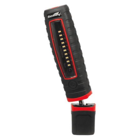 Sealey Cordless 360Â¶Ãº 10 SMD + 3W LED Rechargeable Inspection Lamp Red Lithium-ion Model No-LED360R