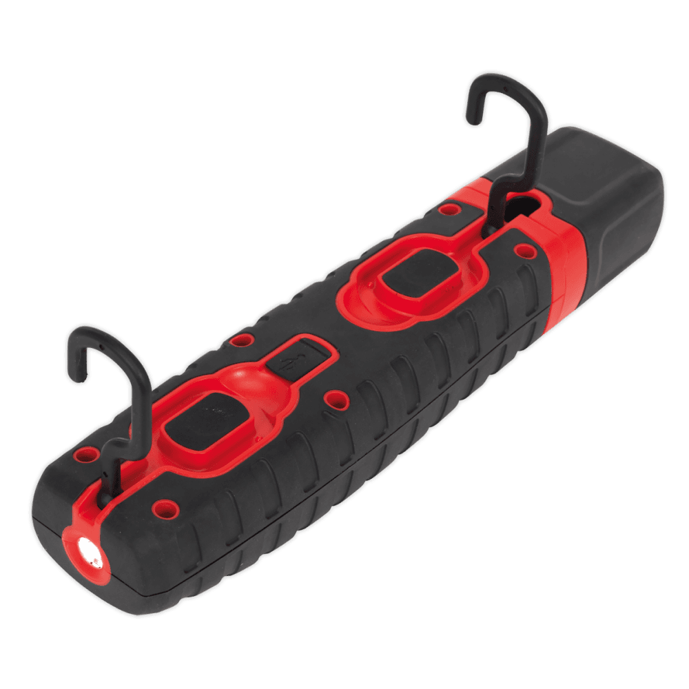 Sealey Cordless 360Â¶Ãº 10 SMD + 3W LED Rechargeable Inspection Lamp Red Lithium-ion Model No-LED360R