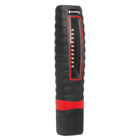 Sealey Cordless 360Â¶Ãº 10 SMD + 3W LED Rechargeable Inspection Lamp Red Lithium-ion Model No-LED360R