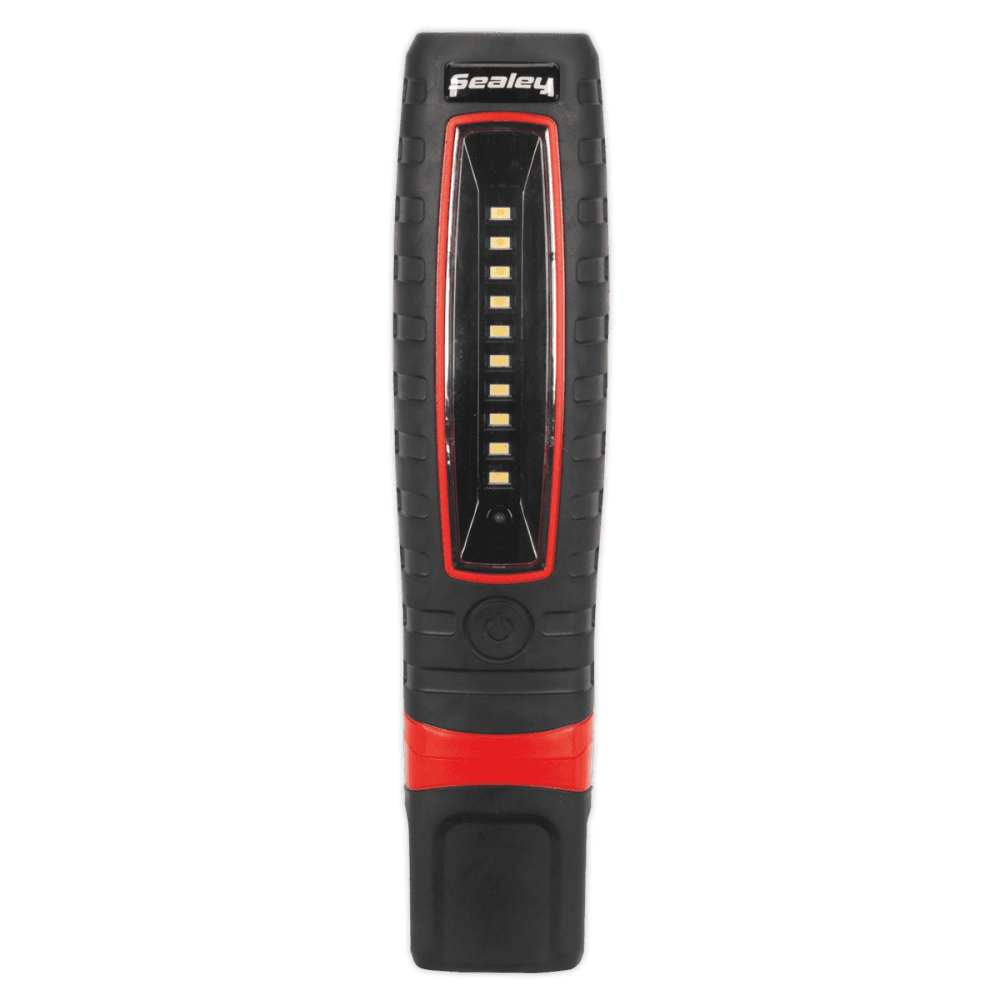 Sealey Cordless 360Â¶Ãº 10 SMD + 3W LED Rechargeable Inspection Lamp Red Lithium-ion Model No-LED360R