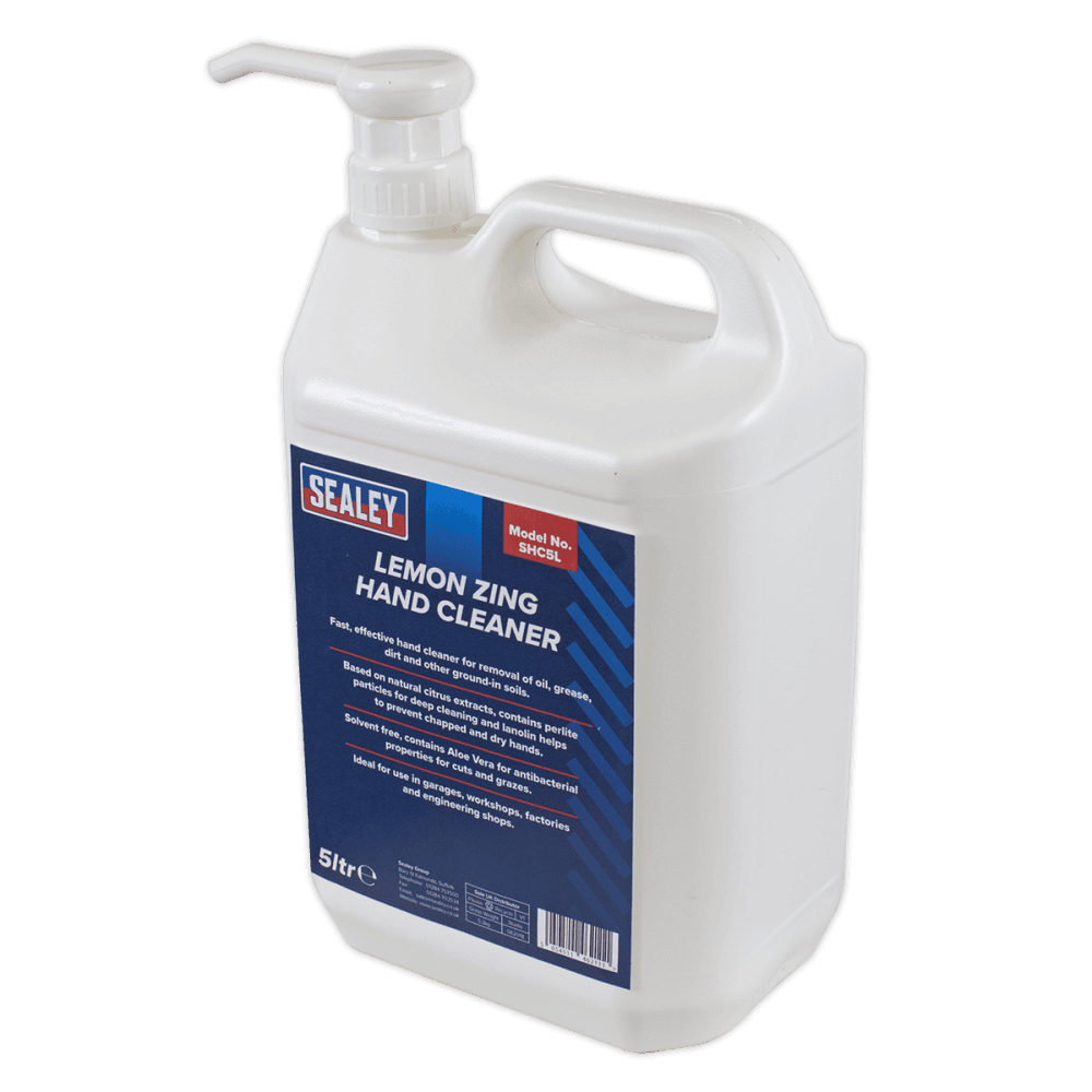 Sealey Hand Cleaner 5ltr Lemon Zing Model No-SHC5L