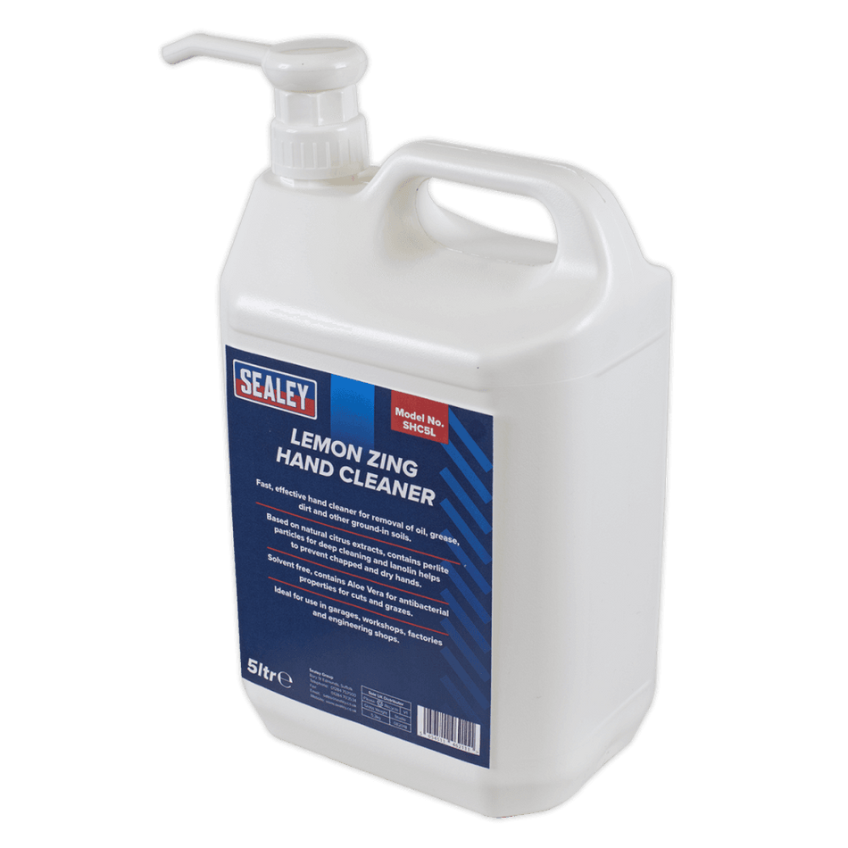 Sealey Hand Cleaner 5ltr Lemon Zing Model No-SHC5L