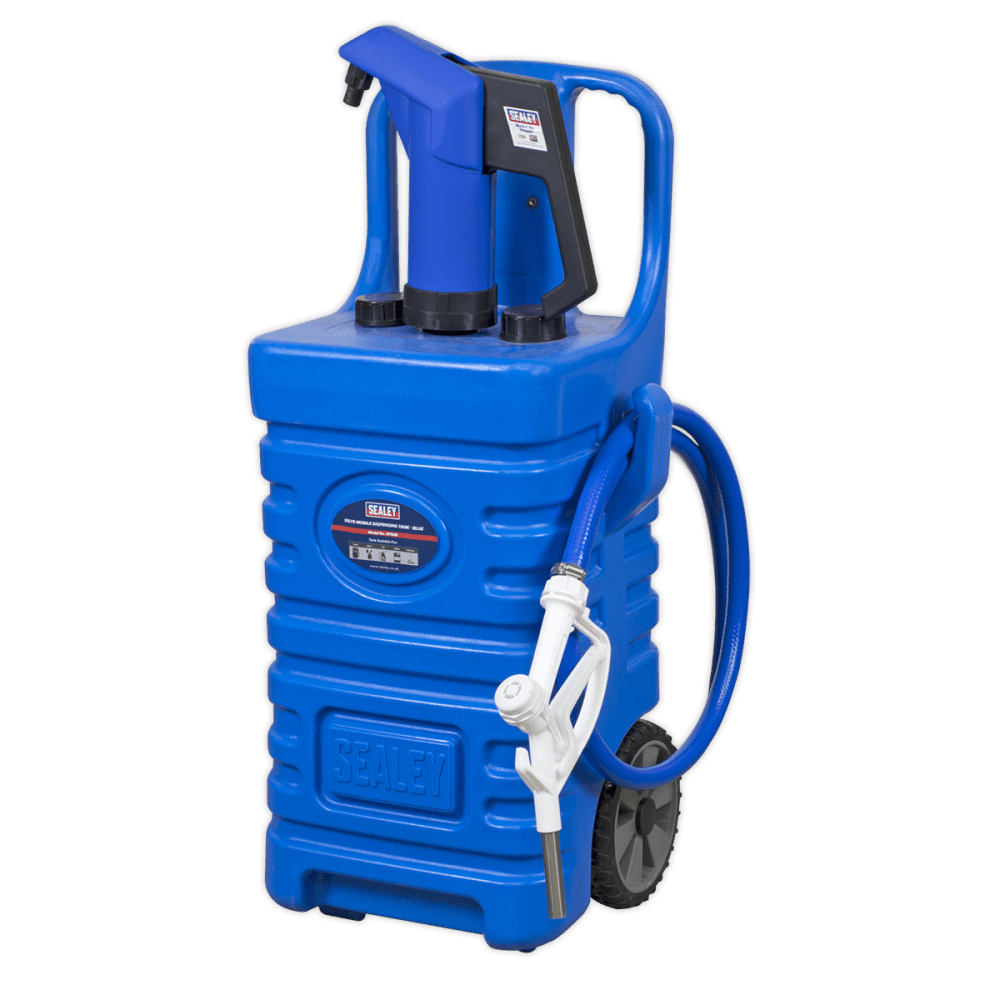 Sealey 55ltr Mobile Dispensing Tank with AdBlue, Pump - Blue Model No-DT55BCOMBO1
