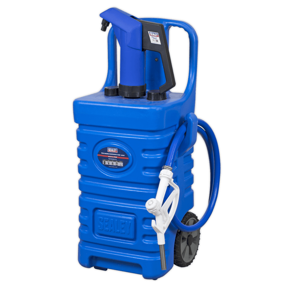 Sealey 55ltr Mobile Dispensing Tank with AdBlue, Pump - Blue Model No-DT55BCOMBO1