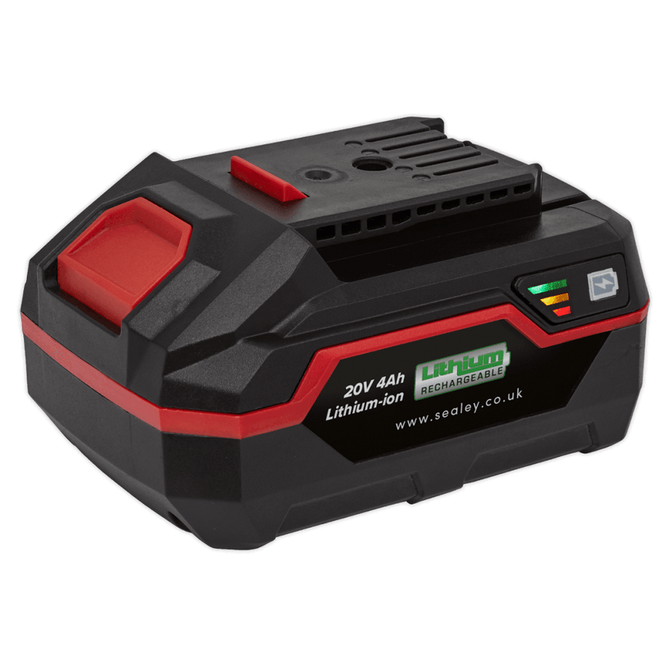 Sealey Power Tool Battery 20V 4Ah Lithium-ion for CP20V Series Model No-CP20VBP4