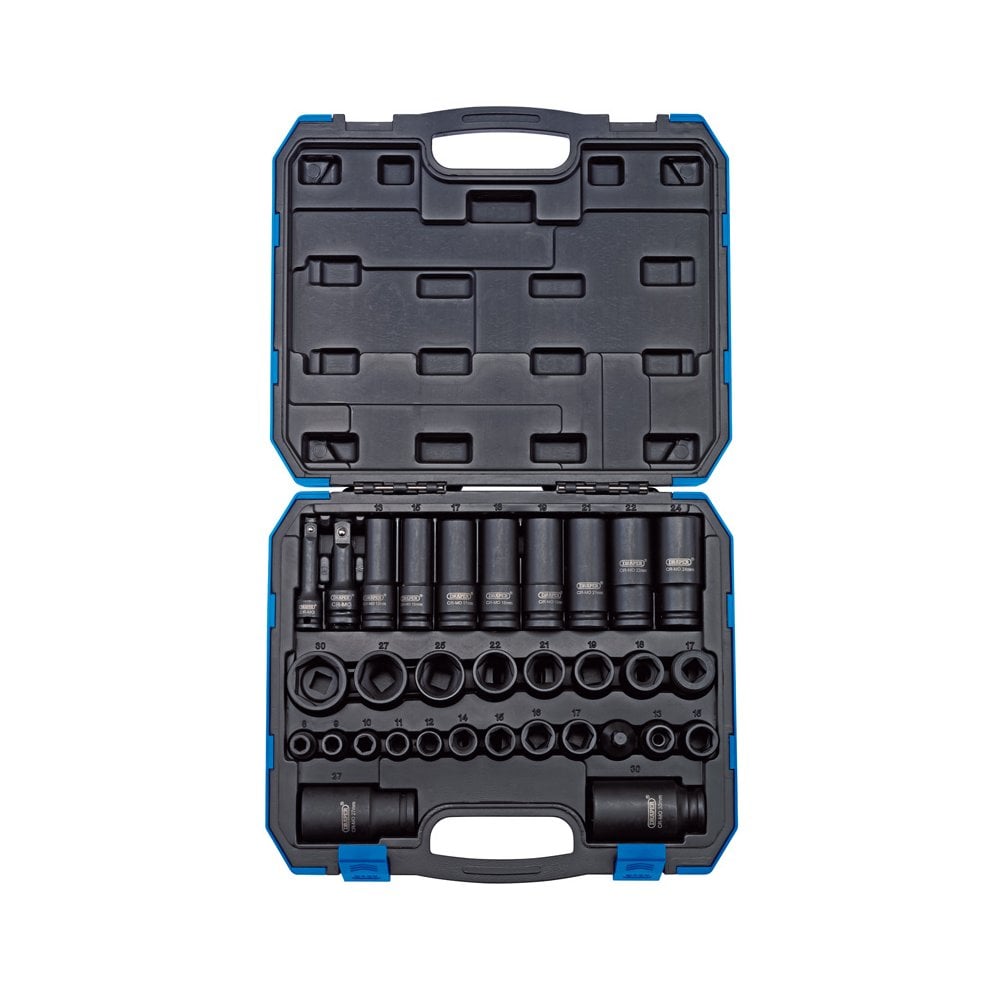 3/8" and 1/2" Sq. Dr. Impact Socket Set (32 Piece): Model No.409/32/MM
