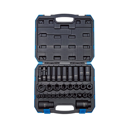 3/8" and 1/2" Sq. Dr. Impact Socket Set (32 Piece): Model No.409/32/MM