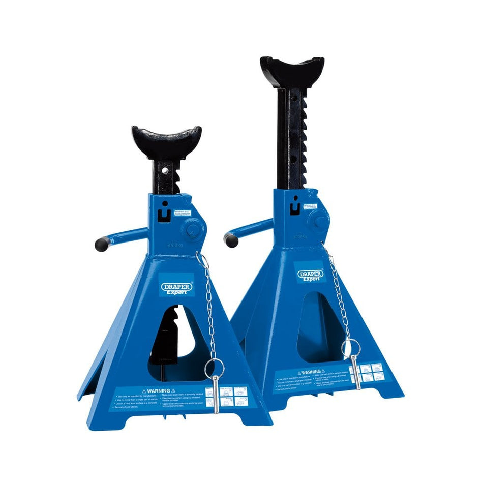 Pair of Ratcheting Axle Stands (5 tonne): Model No.ARAS05-E