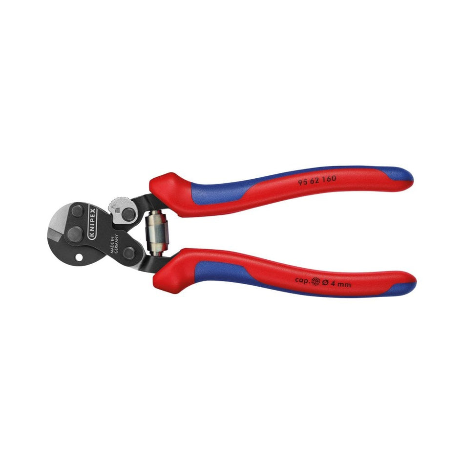 Knipex 160mm Wire Rope Cutters with Heavy Duty Handles: Model No.95 62 160SBE