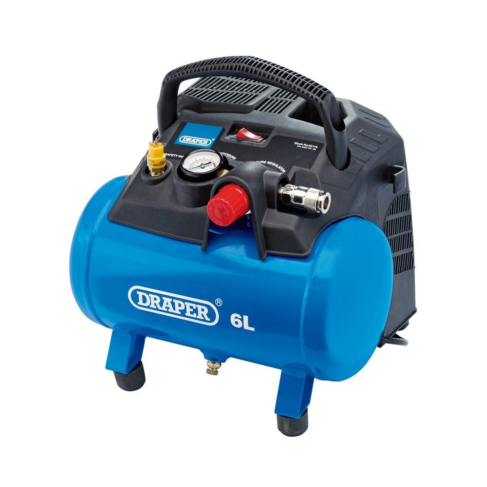 6L Oil-Free Air Compressor (1.2kW): Model No.DA6/180
