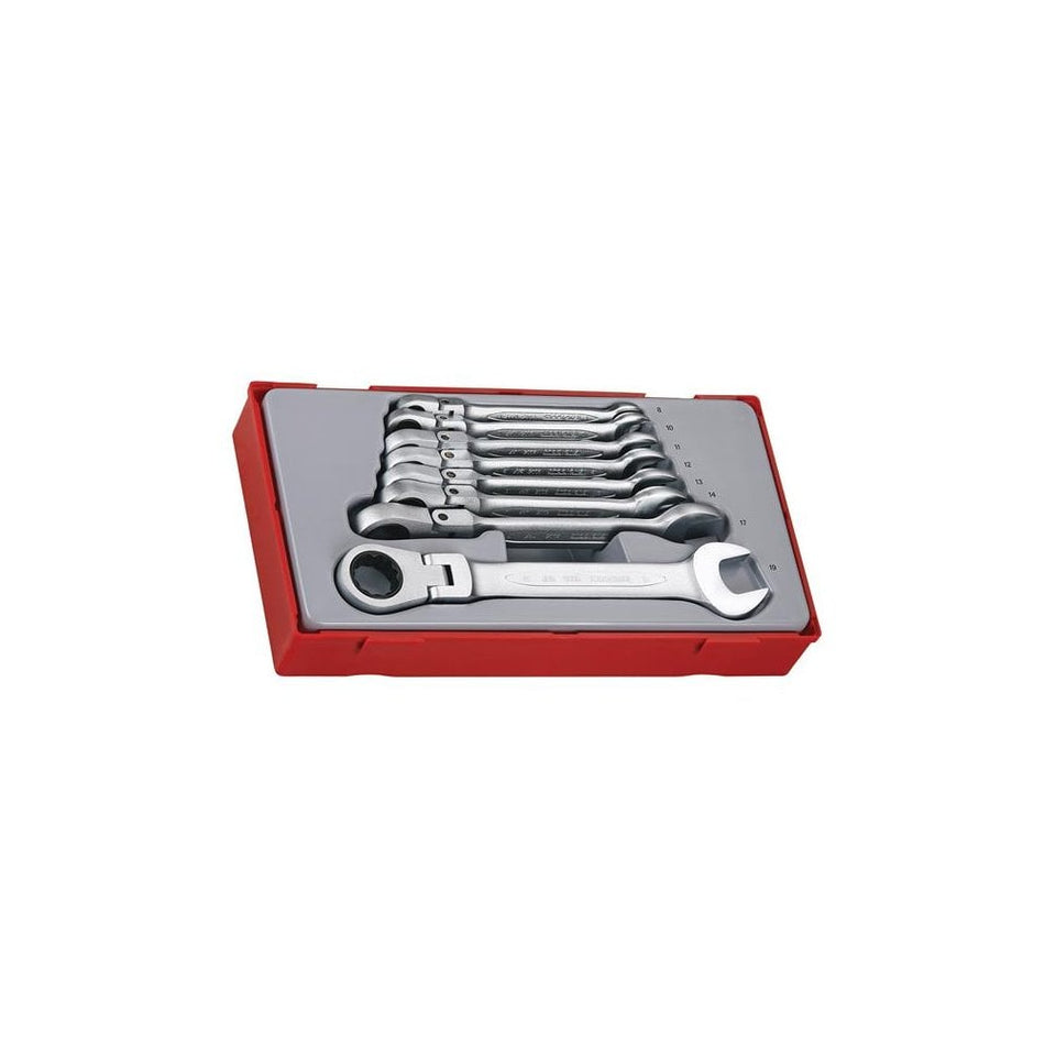 Teng TT6508RF Flexible Ratchet Spanner Set, 8 Piece