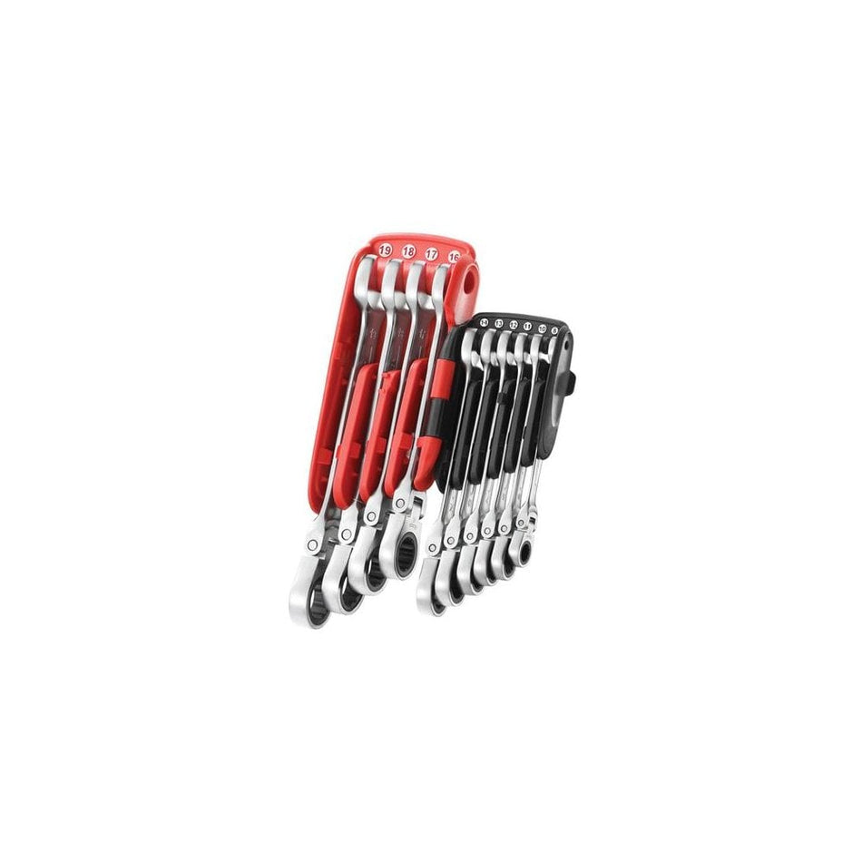 Facom 467BF.JP10PB Ratchet Combination Flexi Wrench Set of 10 Metric 8-19mm