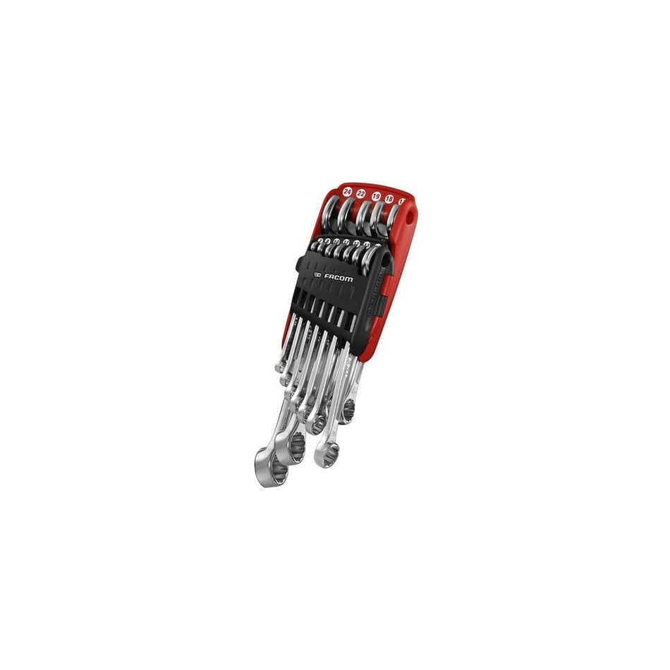 Facom 440.JP12APB Combination Spanner Set of 12 Metric 7 to 19mm