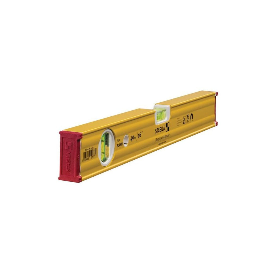 Stabila 80 ASM Magnetic Spirit Level 2 Vial 19177 40cm