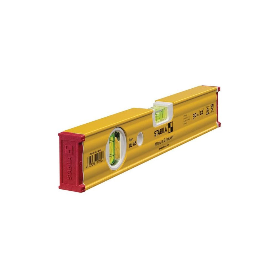 Stabila 80 AS Spirit Level 2 Vial 19162 30cm