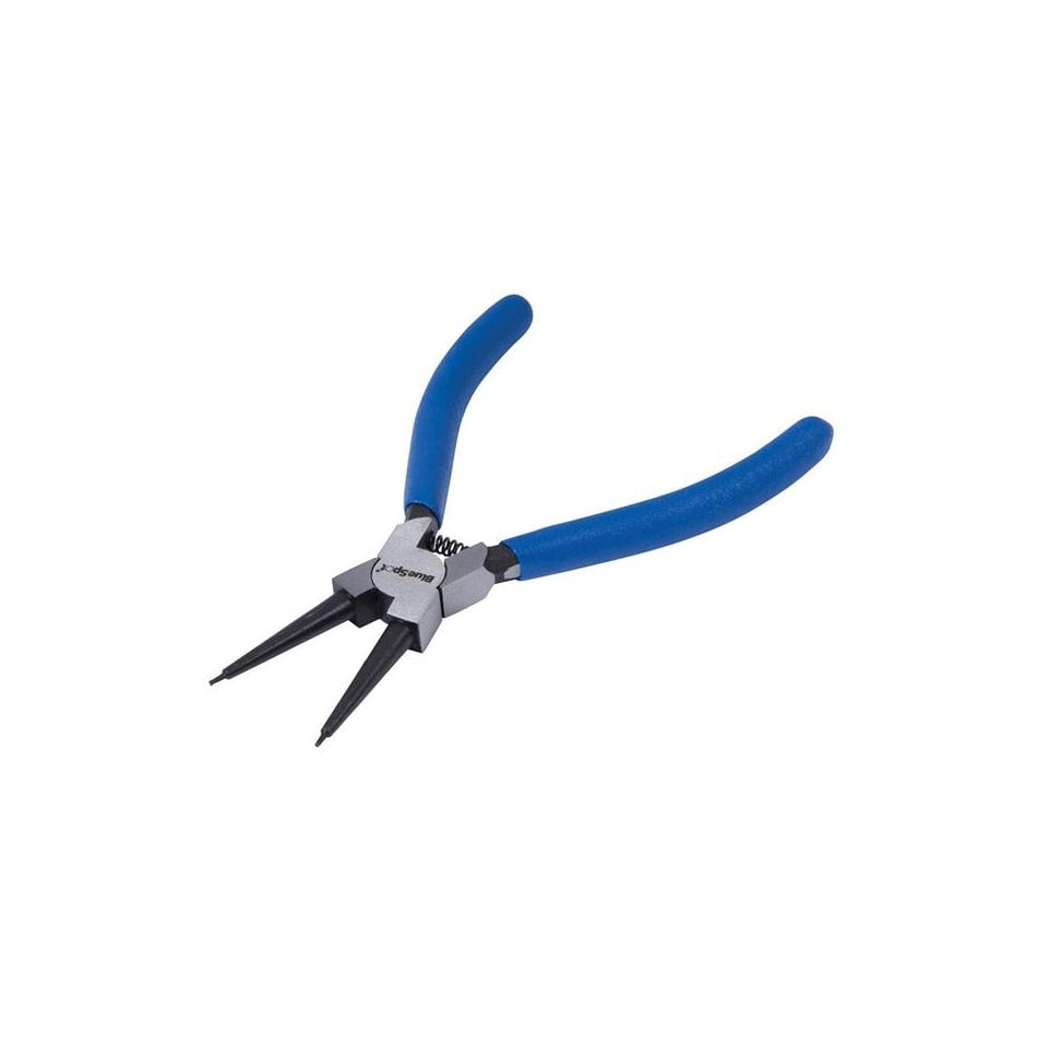 BlueSpot Tools Internal Straight Tip Circlip Pliers 150mm (6in)