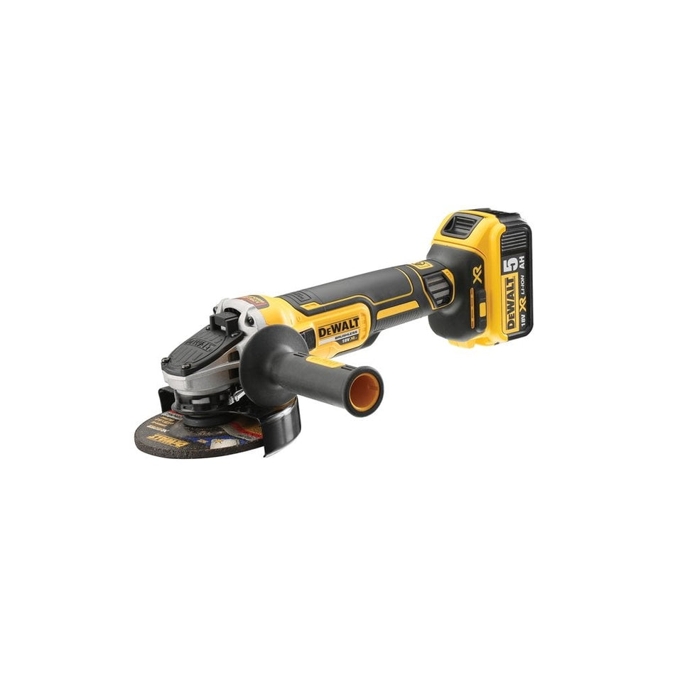 DEWALT DCG405P2 XR Brushless Grinder 125mm 18V 2 x 5.0Ah Li-ion