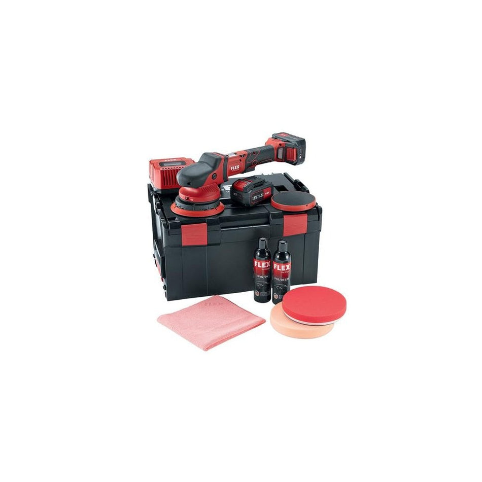 Flex Power Tools Cordless Random Orbital Polisher 150mm 18V 2 x 5.0Ah Li-ion
